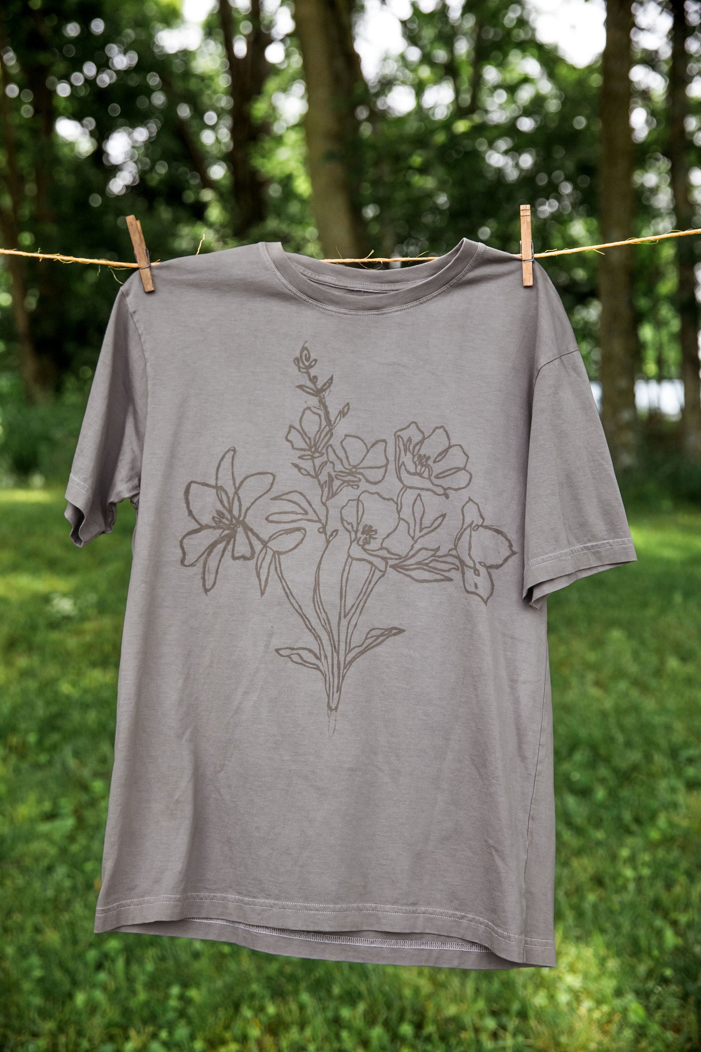 Pomegranate + Iron Naturally Dyed Tee
