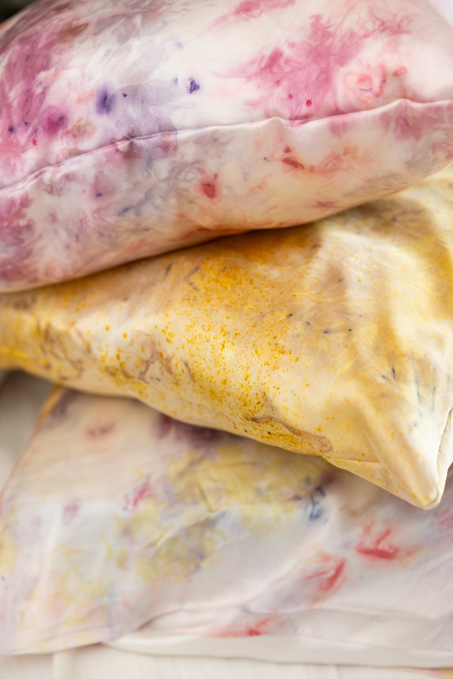 Ice Dyed Silk Pillowcase