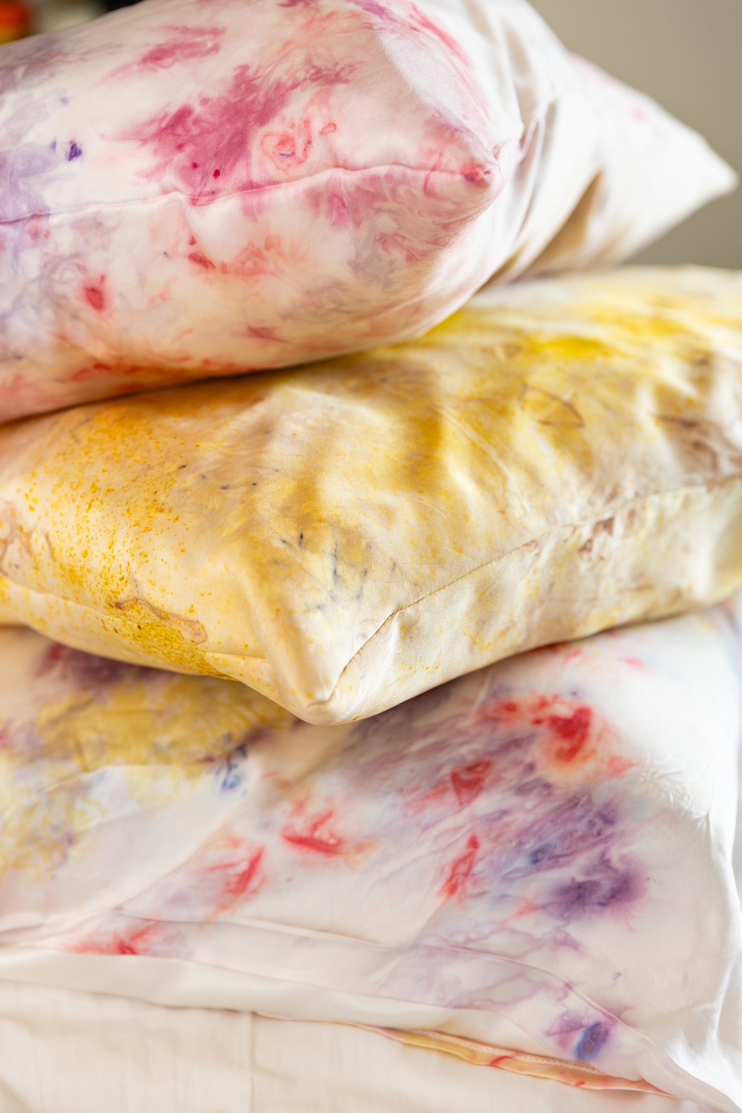 Ice Dyed Silk Pillowcase