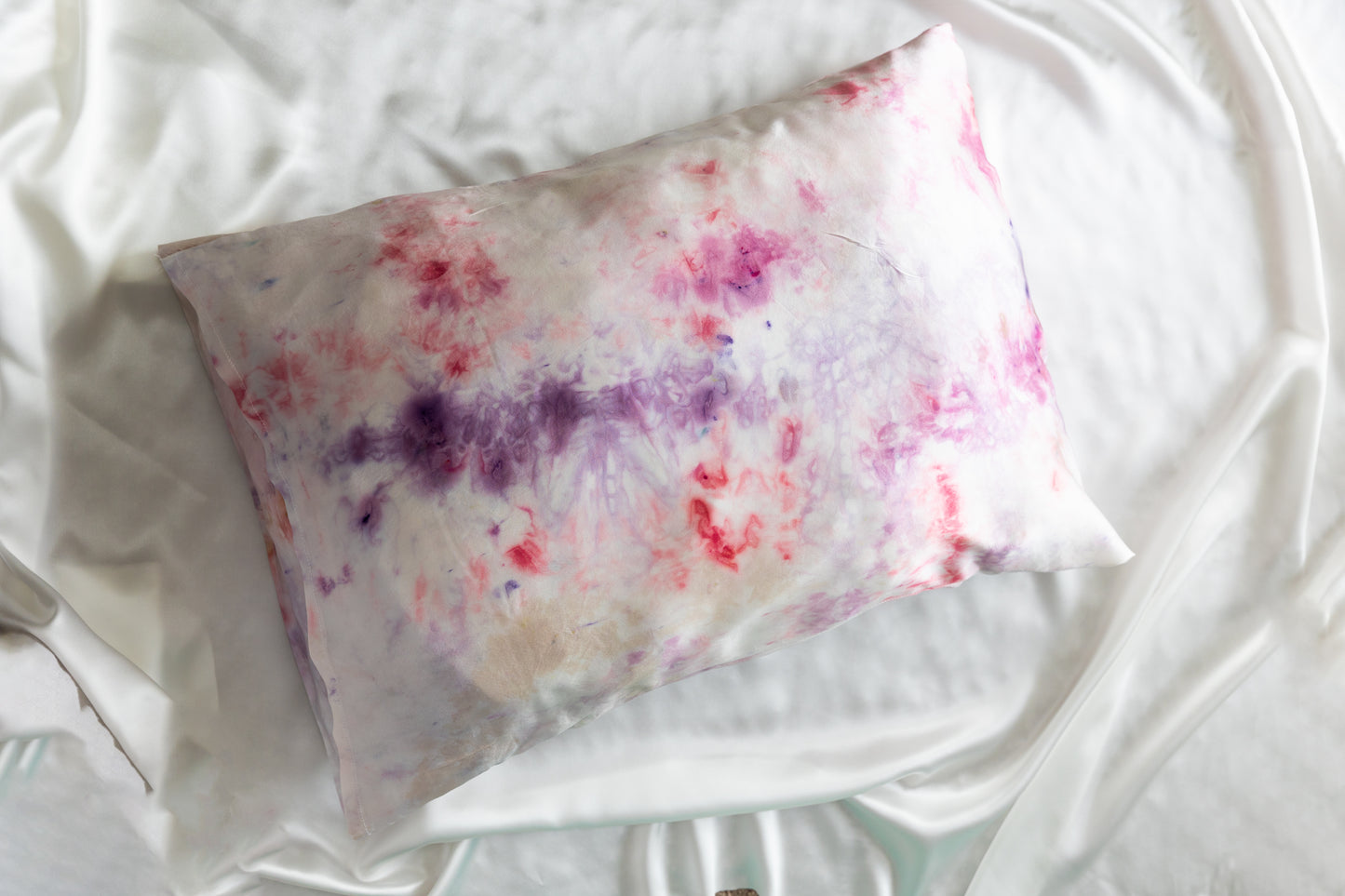 Ice Dyed Silk Pillowcase