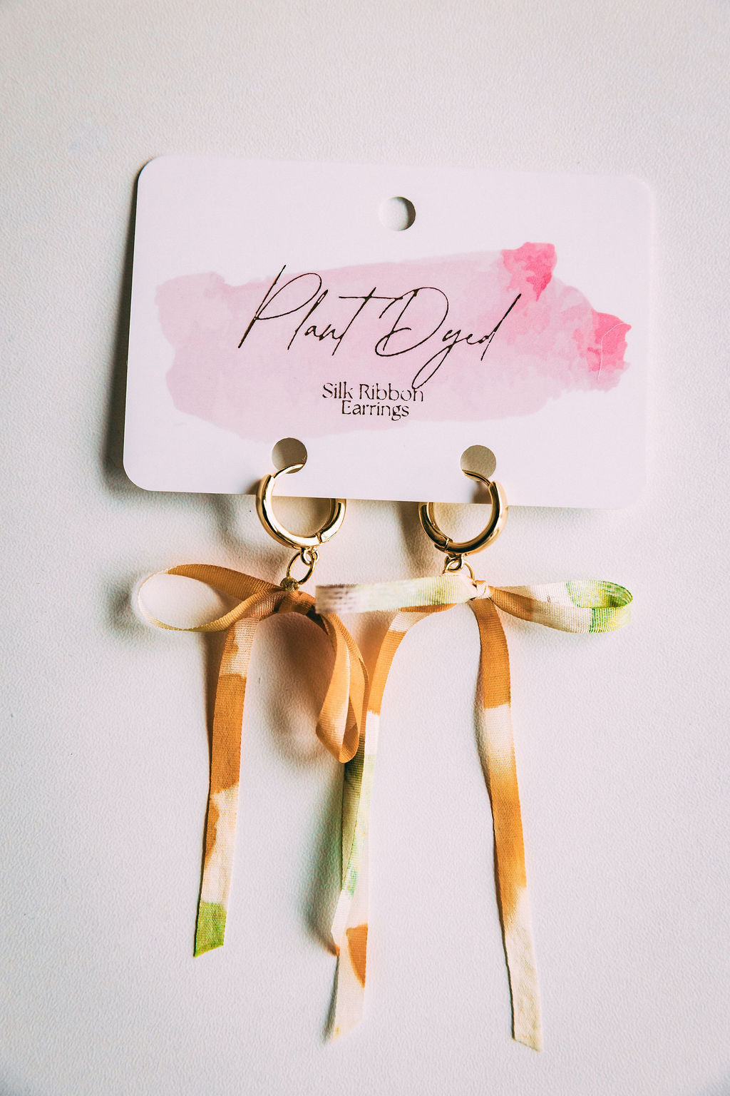 Cosmos +Coreopsis - Silk Ribbon Earrings