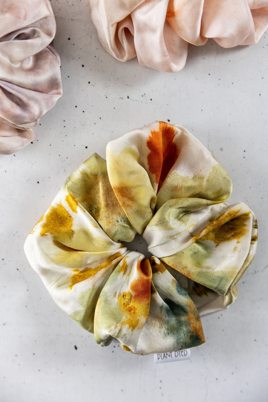 Cosmos + Coreopsis Dyed Scrunchie