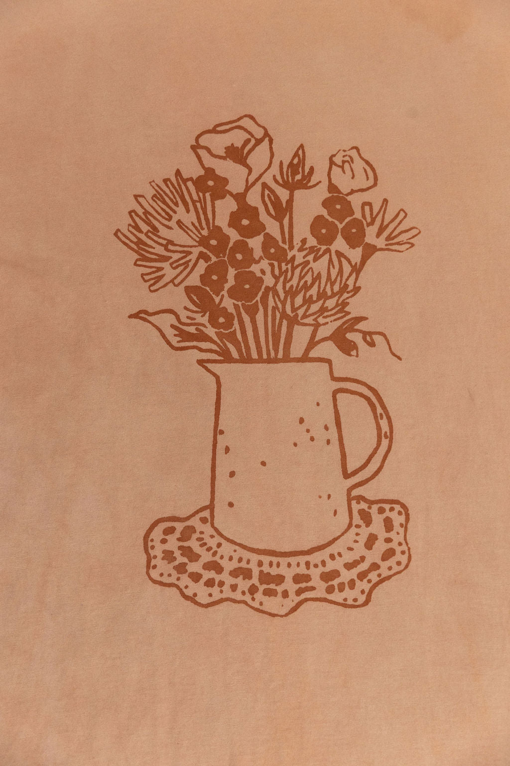Cutch Dyed Floral Vase Tee - 2XL