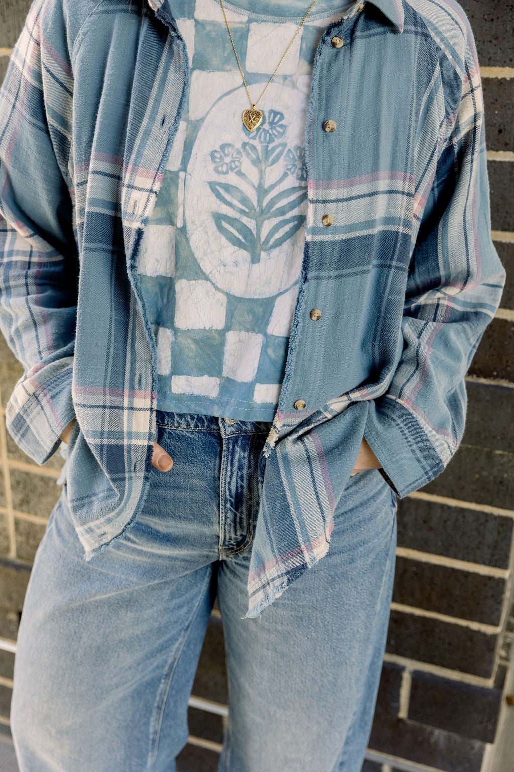 Indigo Naturally Dyed Tee