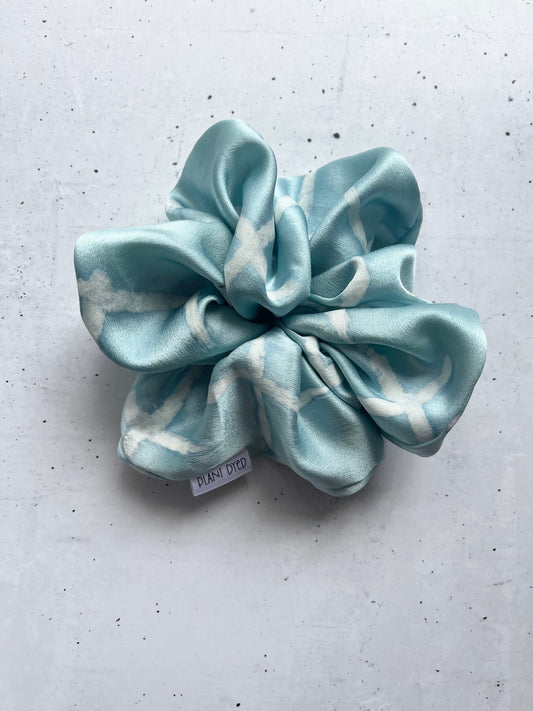 Indigo Dyed Scrunchie - Jumbo