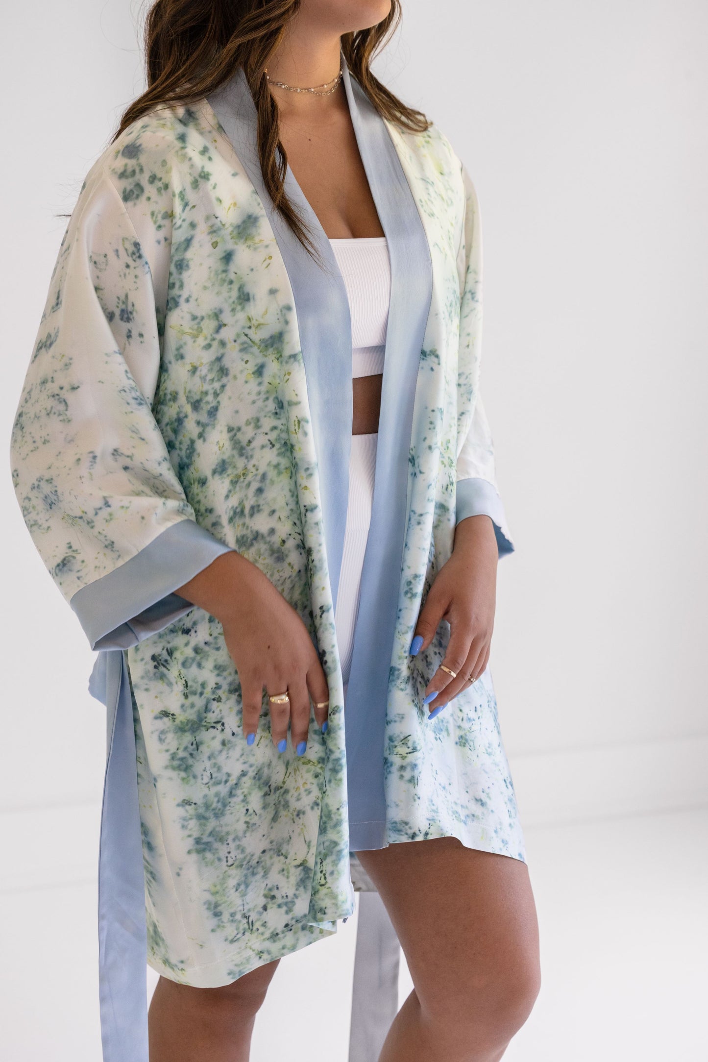 Blue Carnation Robe