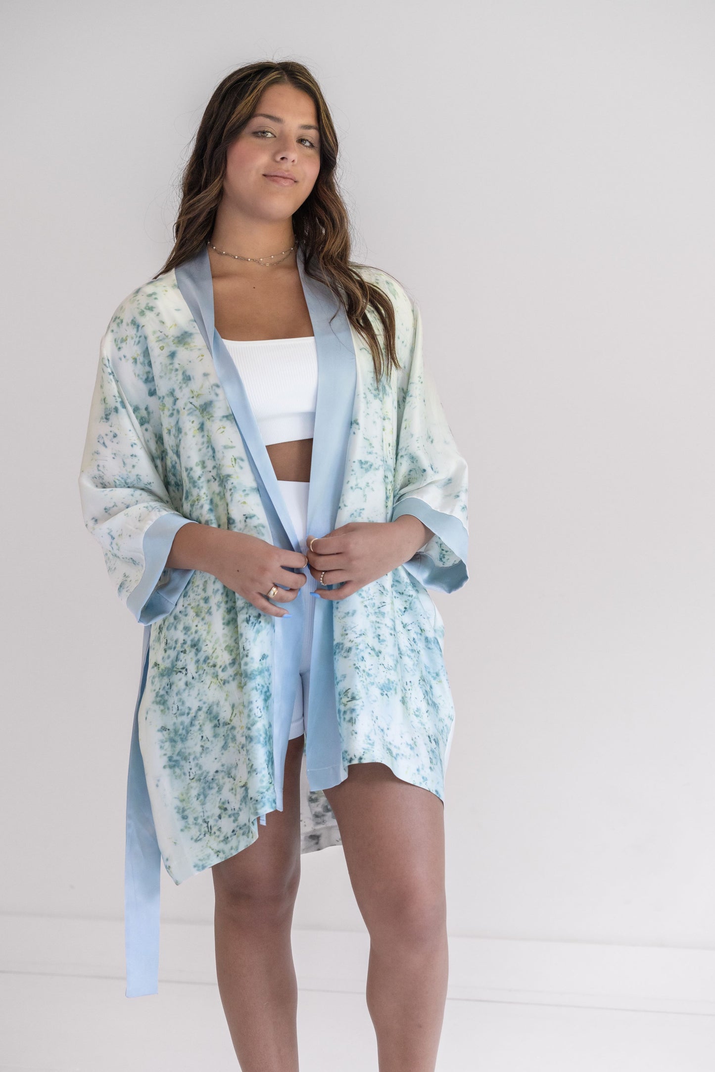 Blue Carnation Robe