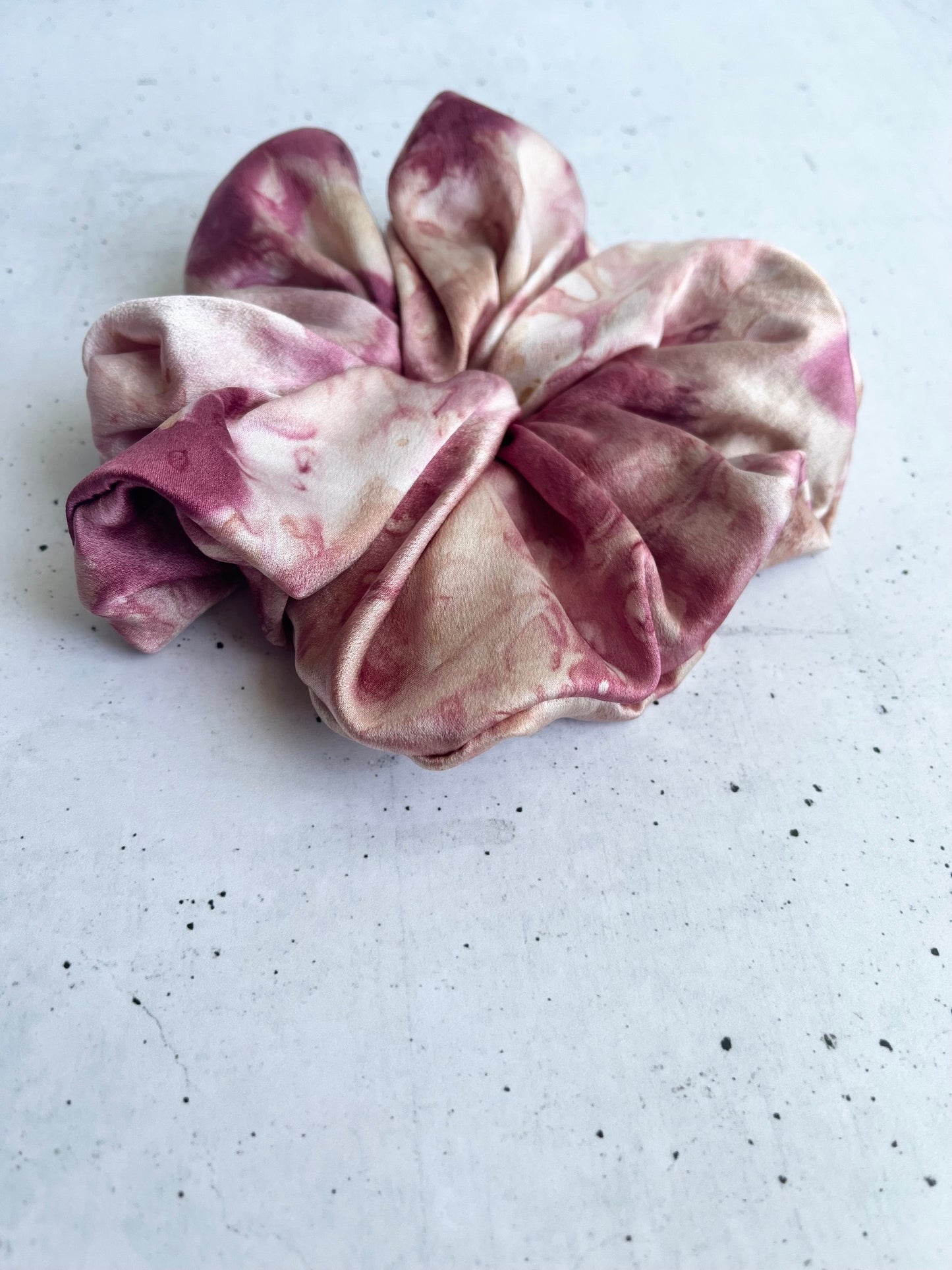 Ice Dyed Silk Scrunchie - Jumbo
