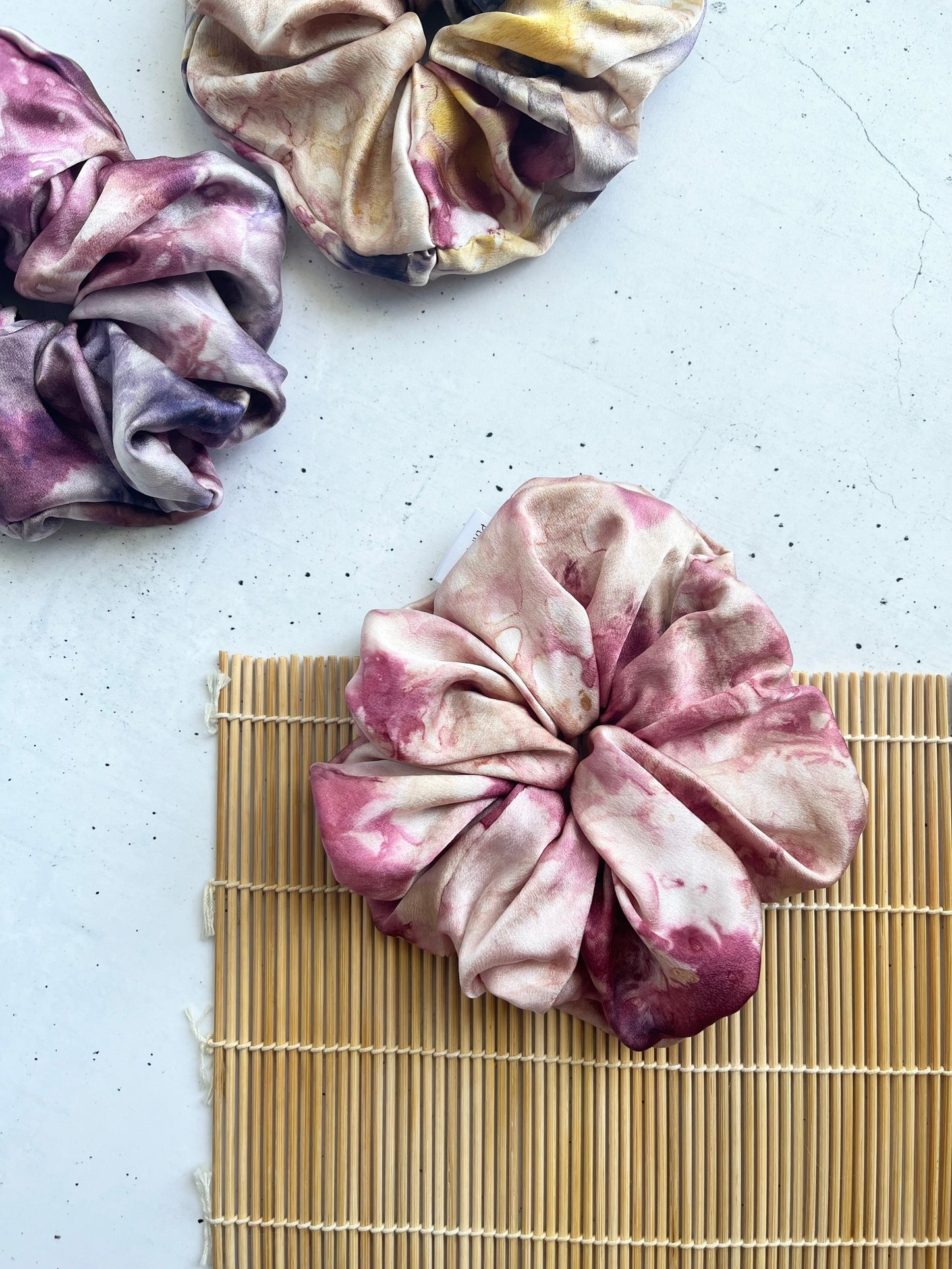 Ice Dyed Silk Scrunchie - Jumbo