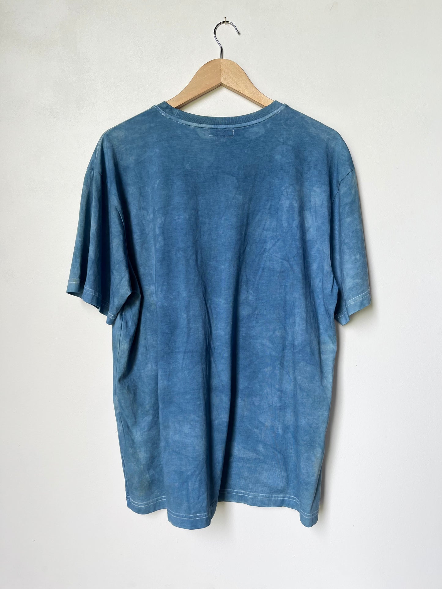 Indigo Dyed Floral Tee