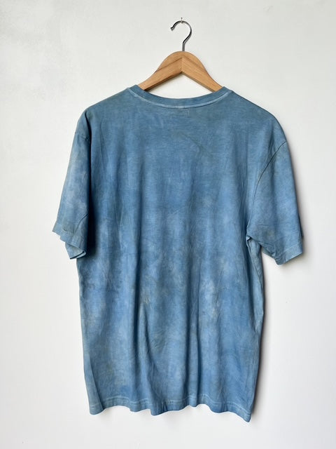 Indigo Dyed Butterfly Tee - Large
