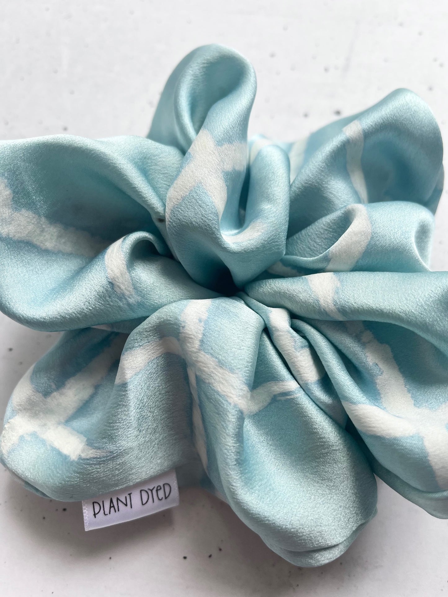 Indigo Dyed Scrunchie - Jumbo