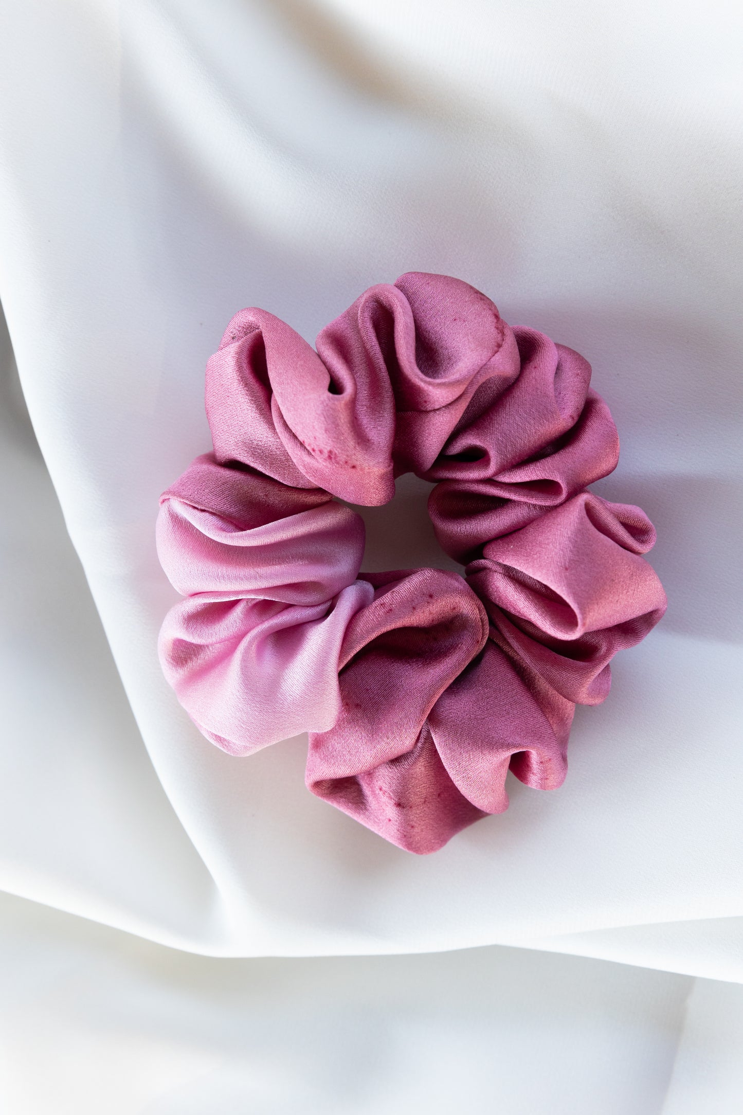 Cochineal and Hibiscus Scrunchie