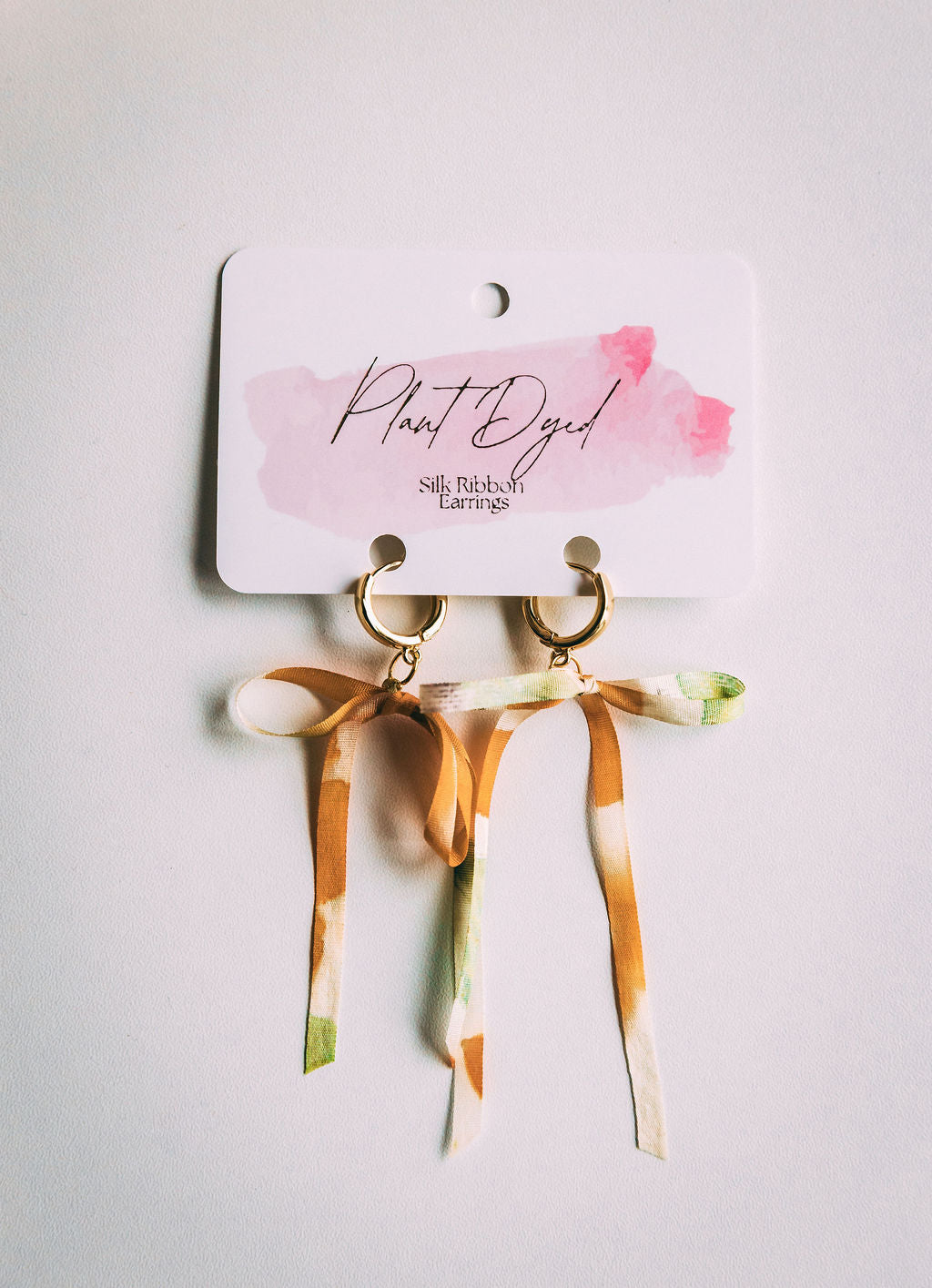 Cosmos +Coreopsis - Silk Ribbon Earrings