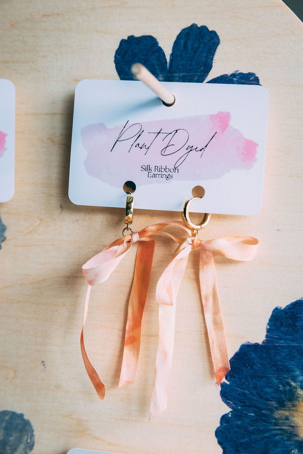 Madder - Silk Ribbon Earrings