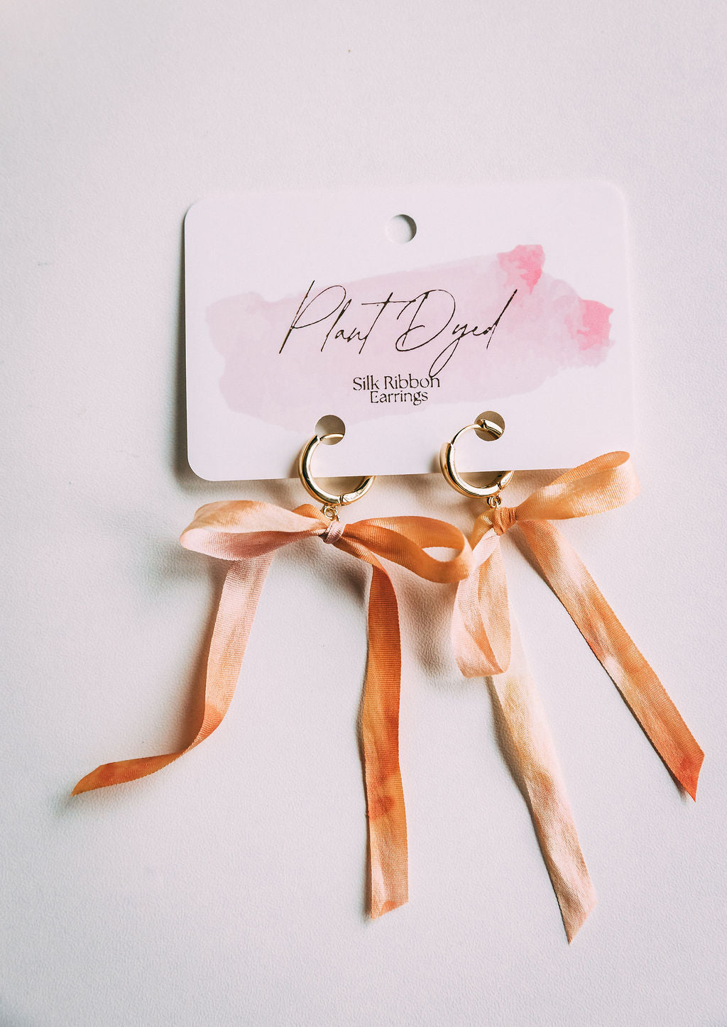 Madder - Silk Ribbon Earrings