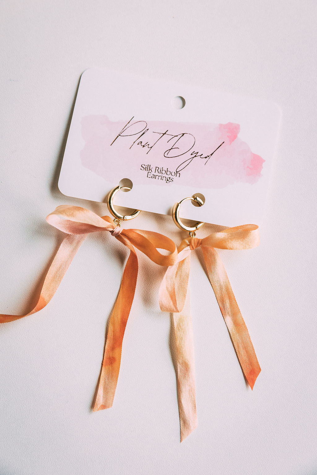 Madder - Silk Ribbon Earrings