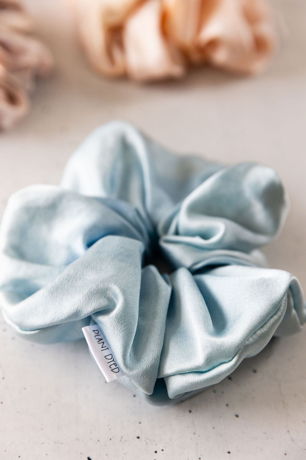 Light Indigo Dyed Scrunchie