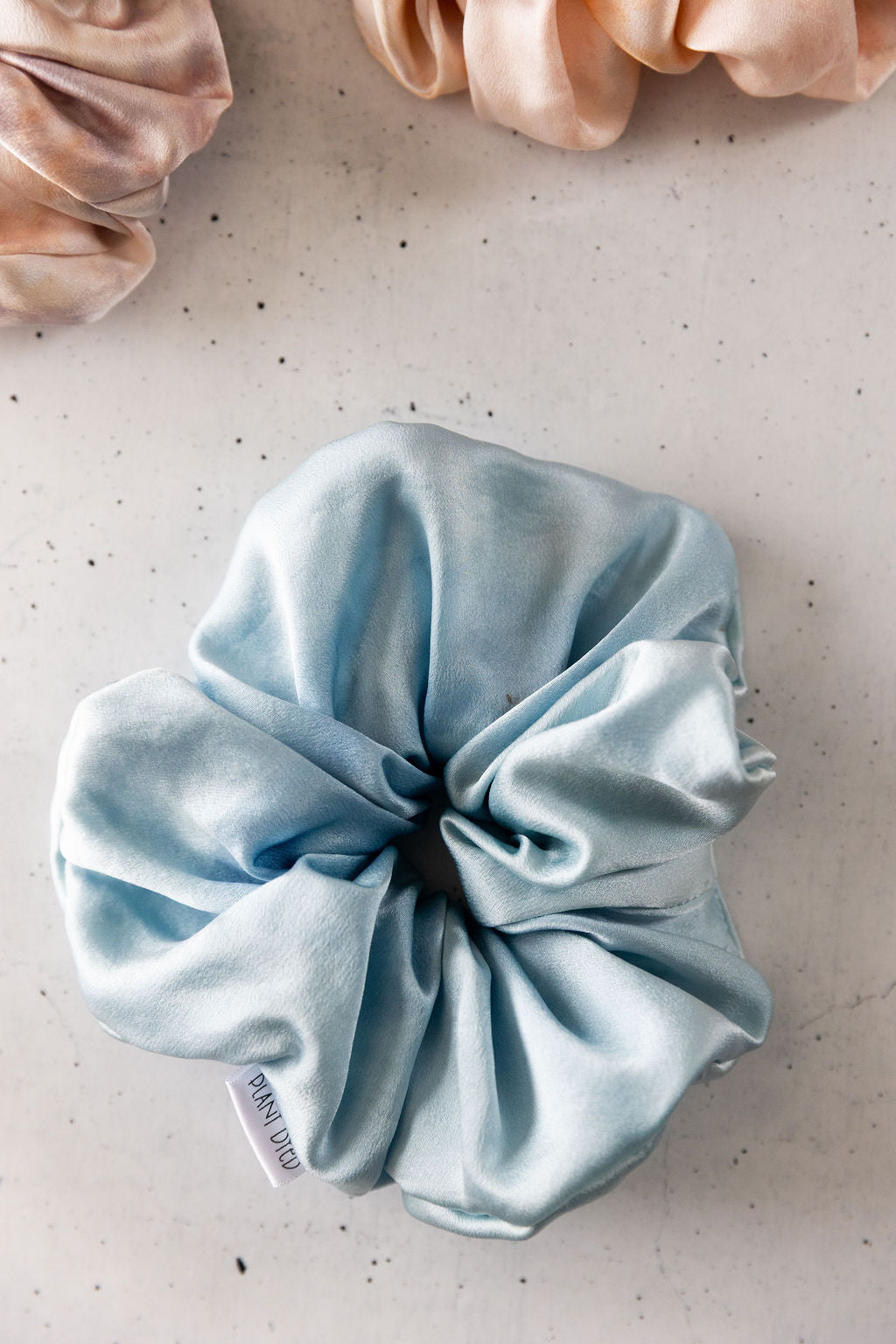 Light Indigo Dyed Scrunchie