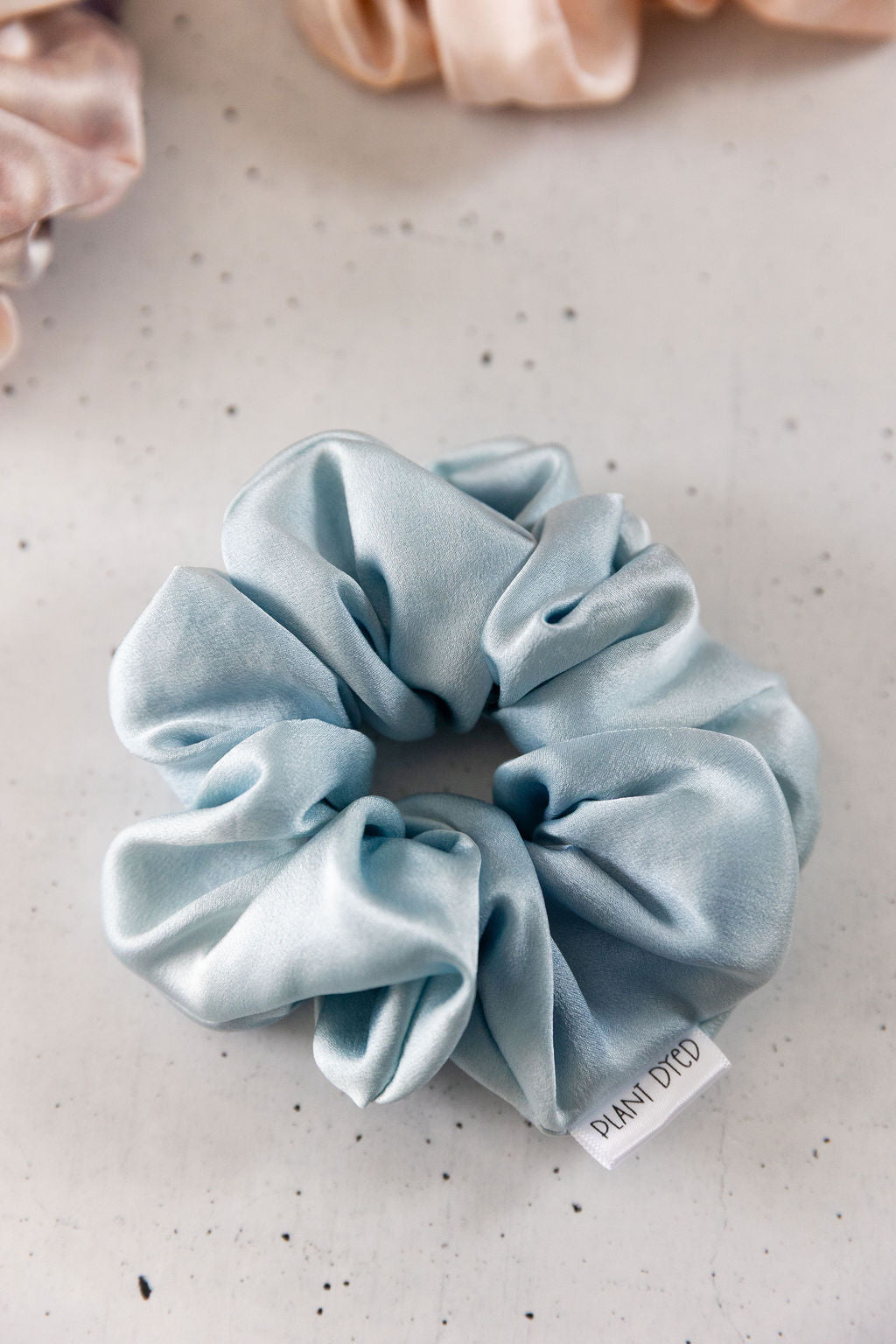 Light Indigo Dyed Scrunchie