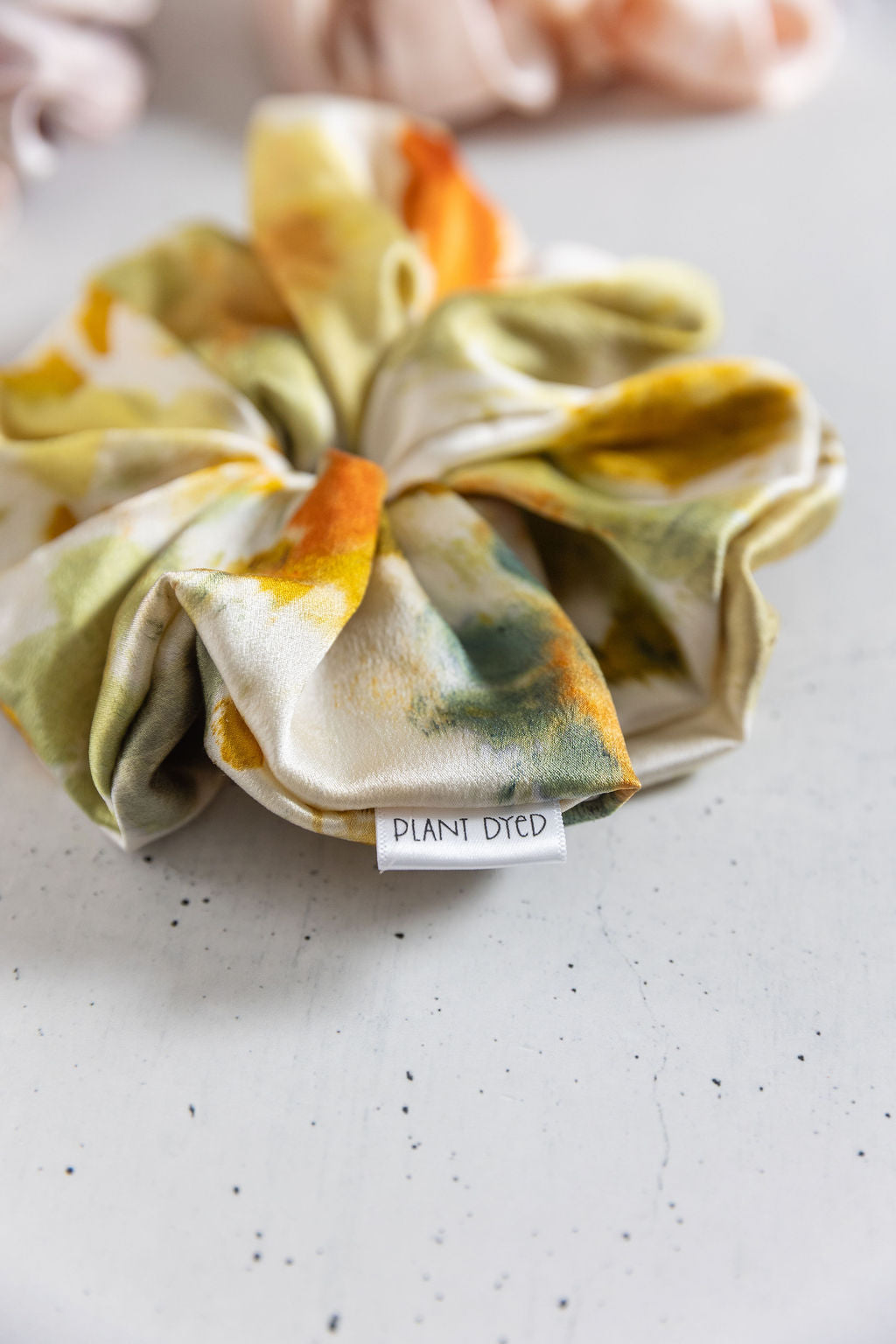 Cosmos + Coreopsis Dyed Scrunchie