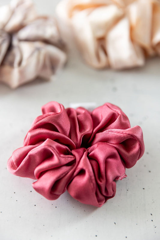 Cochineal Dyed Scrunchie