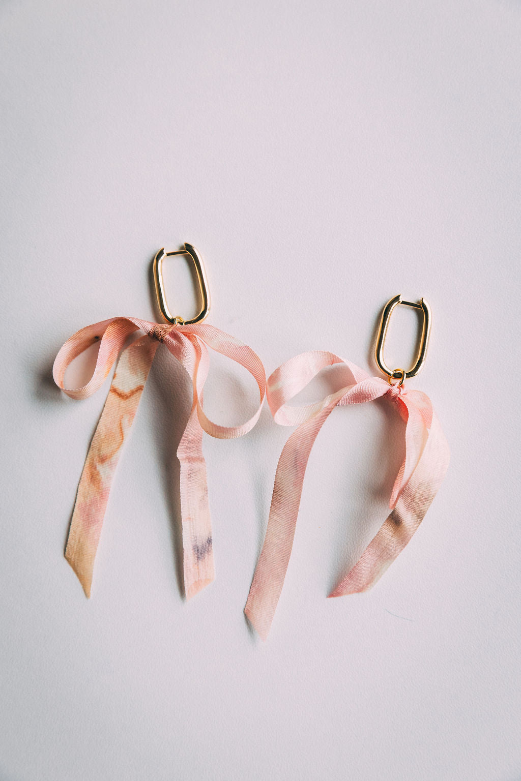 Madder + Eastern Brazilwood - Silk Ribbon Earrings