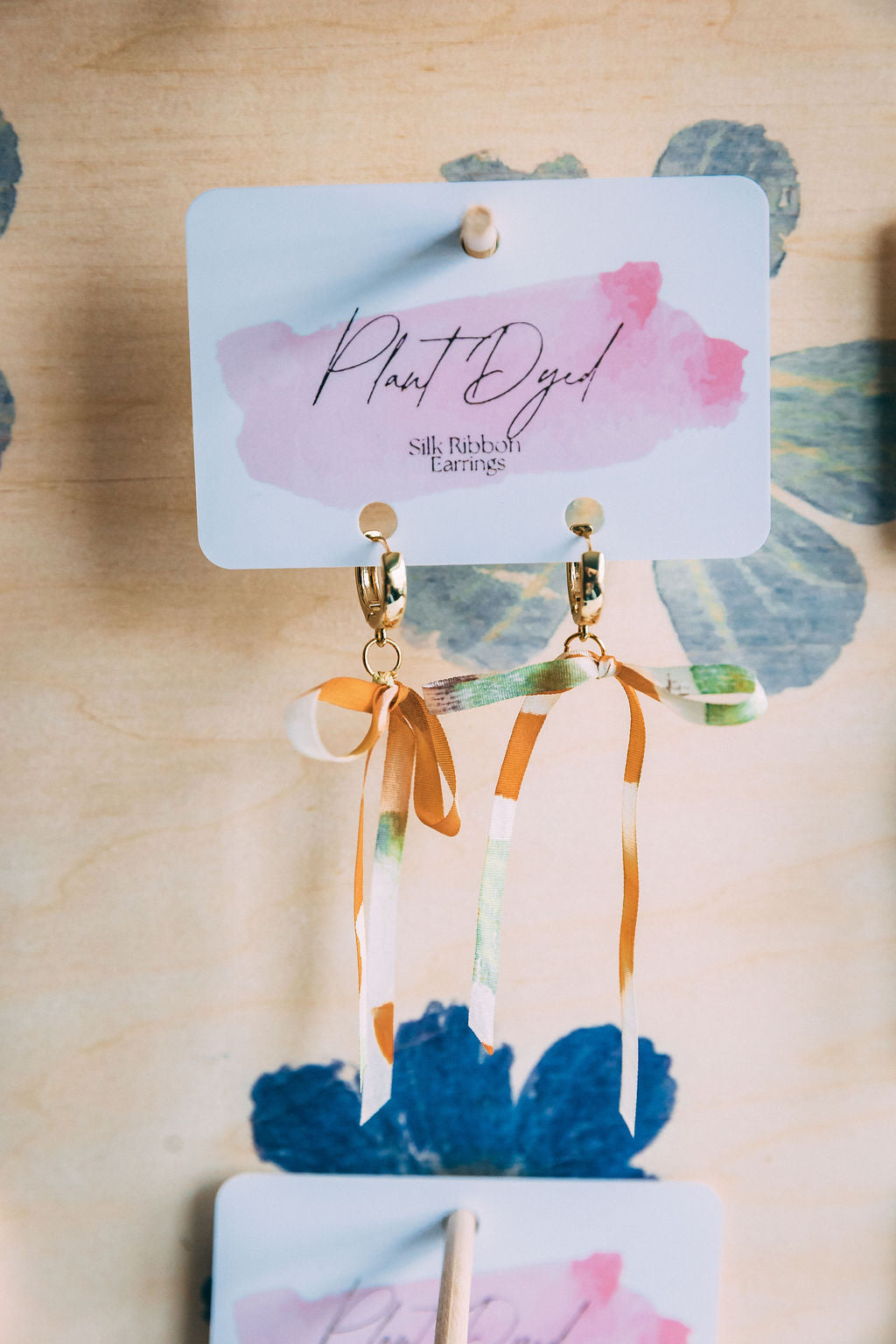 Cosmos +Coreopsis - Silk Ribbon Earrings